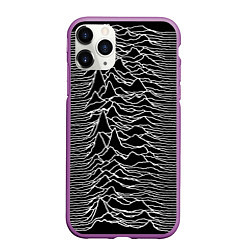 Чехол iPhone 11 Pro матовый Joy Division: Unknown Pleasures, цвет: 3D-фиолетовый