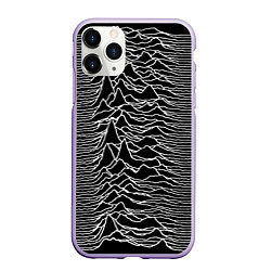 Чехол iPhone 11 Pro матовый Joy Division: Unknown Pleasures, цвет: 3D-светло-сиреневый