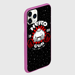 Чехол iPhone 11 Pro матовый Hero Gym, цвет: 3D-фиолетовый — фото 2