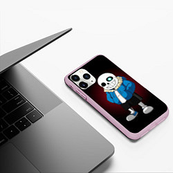 Чехол iPhone 11 Pro матовый Sans, цвет: 3D-розовый — фото 2