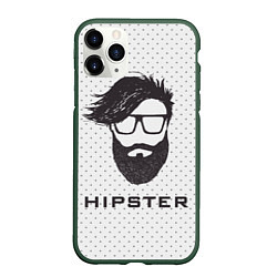 Чехол iPhone 11 Pro матовый Hipster, цвет: 3D-темно-зеленый