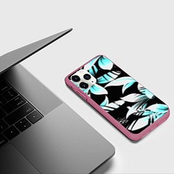 Чехол iPhone 11 Pro матовый Tropica, цвет: 3D-малиновый — фото 2