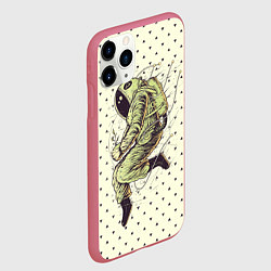 Чехол iPhone 11 Pro матовый Зеленая миссия, цвет: 3D-малиновый — фото 2
