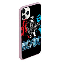 Чехол iPhone 11 Pro матовый AC/DC: Ice & Fire, цвет: 3D-розовый — фото 2