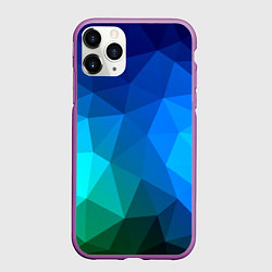 Чехол iPhone 11 Pro матовый Fight Polygon, цвет: 3D-фиолетовый