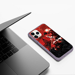 Чехол iPhone 11 Pro матовый Metro 2033, цвет: 3D-серый — фото 2