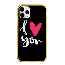 Чехол iPhone 11 Pro матовый Valentines Day, I Iove you