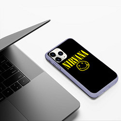 Чехол iPhone 11 Pro матовый Nirvana Rock, цвет: 3D-светло-сиреневый — фото 2