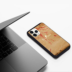 Чехол iPhone 11 Pro матовый CS:GO Blood Dust, цвет: 3D-черный — фото 2