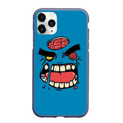Чехол iPhone 11 Pro матовый Angry Zombie