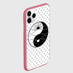 Чехол iPhone 11 Pro матовый От заката до рассвета, цвет: 3D-малиновый — фото 2