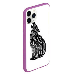 Чехол iPhone 11 Pro матовый Wolves Dont Lose Sleep, цвет: 3D-фиолетовый — фото 2