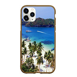Чехол iPhone 11 Pro матовый Таиланд, цвет: 3D-коричневый