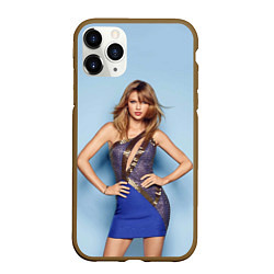 Чехол iPhone 11 Pro матовый Taylor Swift, цвет: 3D-коричневый