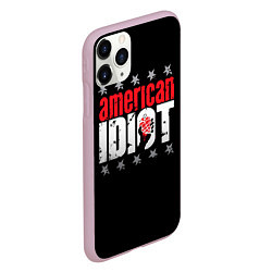 Чехол iPhone 11 Pro матовый Green Day: American idiot, цвет: 3D-розовый — фото 2