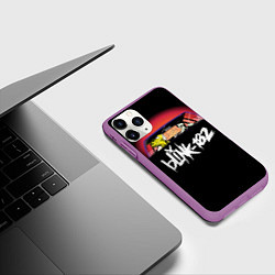 Чехол iPhone 11 Pro матовый Blink-182, цвет: 3D-фиолетовый — фото 2
