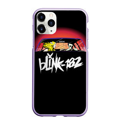 Чехол iPhone 11 Pro матовый Blink-182, цвет: 3D-светло-сиреневый