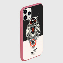 Чехол iPhone 11 Pro матовый TDD Owl 95, цвет: 3D-малиновый — фото 2