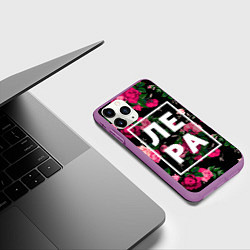 Чехол iPhone 11 Pro матовый Лера, цвет: 3D-фиолетовый — фото 2