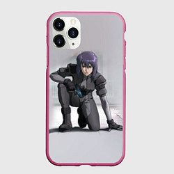 Чехол iPhone 11 Pro матовый Ghost In The Shell 5, цвет: 3D-малиновый