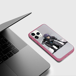 Чехол iPhone 11 Pro матовый Ghost In The Shell 5, цвет: 3D-малиновый — фото 2