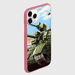 Чехол iPhone 11 Pro матовый Защитники, цвет: 3D-малиновый — фото 2