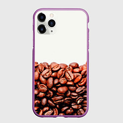Чехол iPhone 11 Pro матовый Coffee, цвет: 3D-фиолетовый