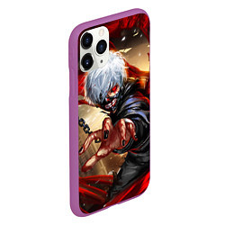 Чехол iPhone 11 Pro матовый Blood, цвет: 3D-фиолетовый — фото 2