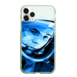 Чехол iPhone 11 Pro матовый Gagarin Art, цвет: 3D-салатовый