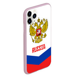 Чехол iPhone 11 Pro матовый Russia Hockey Team, цвет: 3D-розовый — фото 2