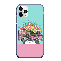 Чехол iPhone 11 Pro матовый XXXTentacion Bus, цвет: 3D-серый