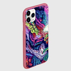 Чехол iPhone 11 Pro матовый Hyper Beast Style, цвет: 3D-малиновый — фото 2