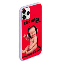 Чехол iPhone 11 Pro матовый Paparoach: Music Kid, цвет: 3D-светло-сиреневый — фото 2