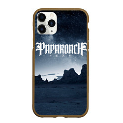 Чехол iPhone 11 Pro матовый Paparoach: Fear, цвет: 3D-коричневый