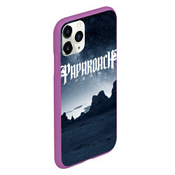 Чехол iPhone 11 Pro матовый Paparoach: Fear, цвет: 3D-фиолетовый — фото 2