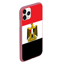 Чехол iPhone 11 Pro матовый Флаг и герб Египта, цвет: 3D-малиновый — фото 2
