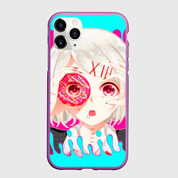 Чехол iPhone 11 Pro матовый Juuzou Suzuya, цвет: 3D-фиолетовый
