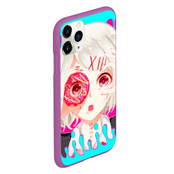 Чехол iPhone 11 Pro матовый Juuzou Suzuya, цвет: 3D-фиолетовый — фото 2