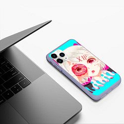 Чехол iPhone 11 Pro матовый Juuzou Suzuya, цвет: 3D-светло-сиреневый — фото 2