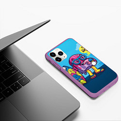 Чехол iPhone 11 Pro матовый Летнее мороженное, цвет: 3D-фиолетовый — фото 2