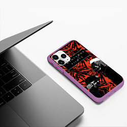 Чехол iPhone 11 Pro матовый Twenty One Pilots, цвет: 3D-фиолетовый — фото 2