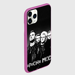 Чехол iPhone 11 Pro матовый Depeche Mode: mono, цвет: 3D-фиолетовый — фото 2