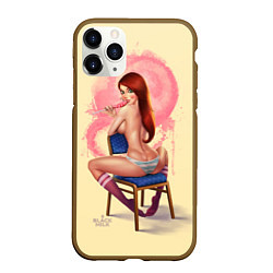 Чехол iPhone 11 Pro матовый Pin Up Girl