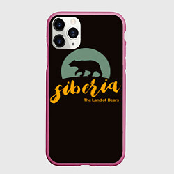 Чехол iPhone 11 Pro матовый Siberia: Land of Bears, цвет: 3D-малиновый