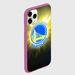 Чехол iPhone 11 Pro матовый Golden State Warriors 4, цвет: 3D-фиолетовый — фото 2
