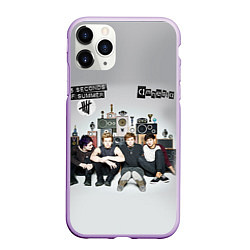 Чехол iPhone 11 Pro матовый 5 Seconds of Summer, цвет: 3D-сиреневый