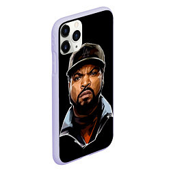 Чехол iPhone 11 Pro матовый Ice Cube, цвет: 3D-светло-сиреневый — фото 2