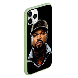 Чехол iPhone 11 Pro матовый Ice Cube, цвет: 3D-салатовый — фото 2