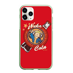 Чехол iPhone 11 Pro матовый Fallout: Nuka Cola, цвет: 3D-салатовый