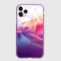 Чехол iPhone 11 Pro матовый Абстракция, цвет: 3D-фиолетовый